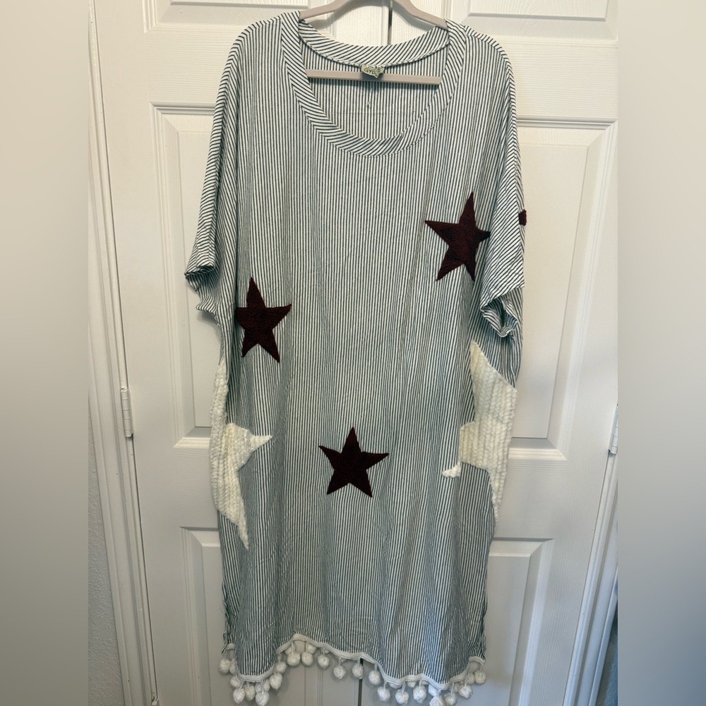 Jaded Gypsy Stars and Stripes Dress Sz S/M